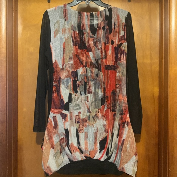 *Clearance-Final* Xception Size M Sheer Paint Pattern Tunic Dress - Picture 6 of 6